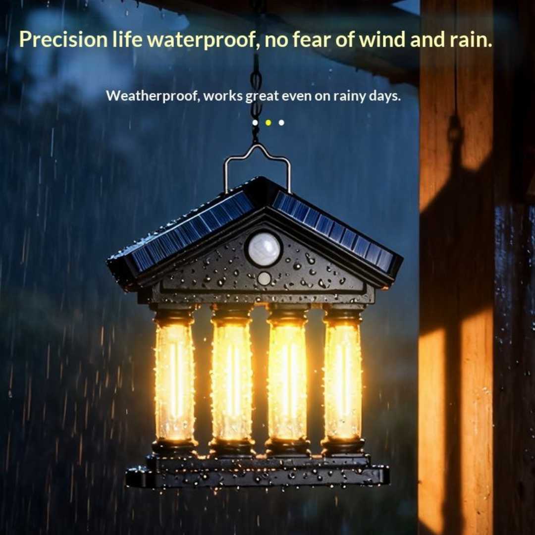 Outdoor,Dedicated,Solar-Powered,Courtyard,Garden,Smart,Light-Control,Warm,Light,Tungsten,Filament,Wall,Lamp,Motion,Sensor