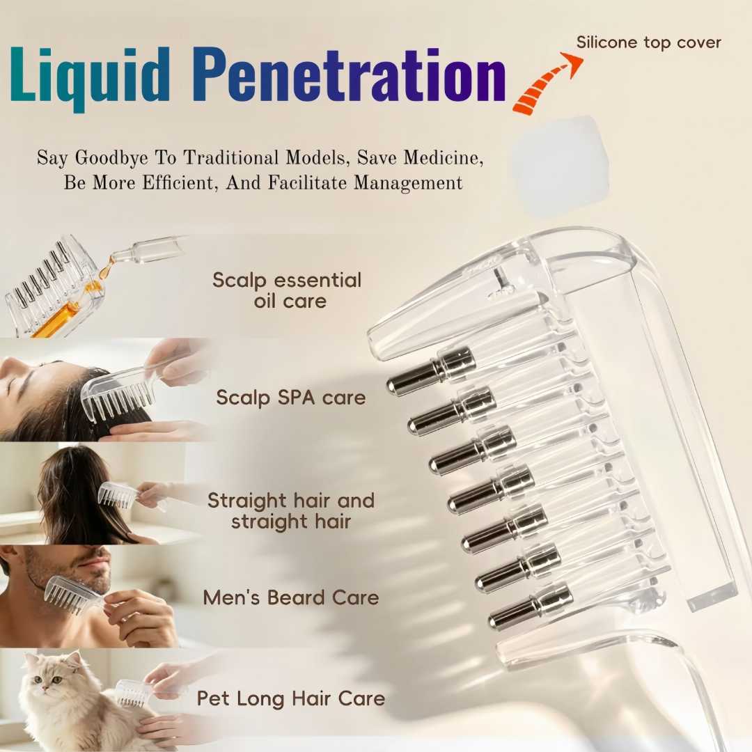 Scalp,Massage,Comb,Hair,Oil,Serum,Brush,Anti-Leak,Hair,Care,Tool